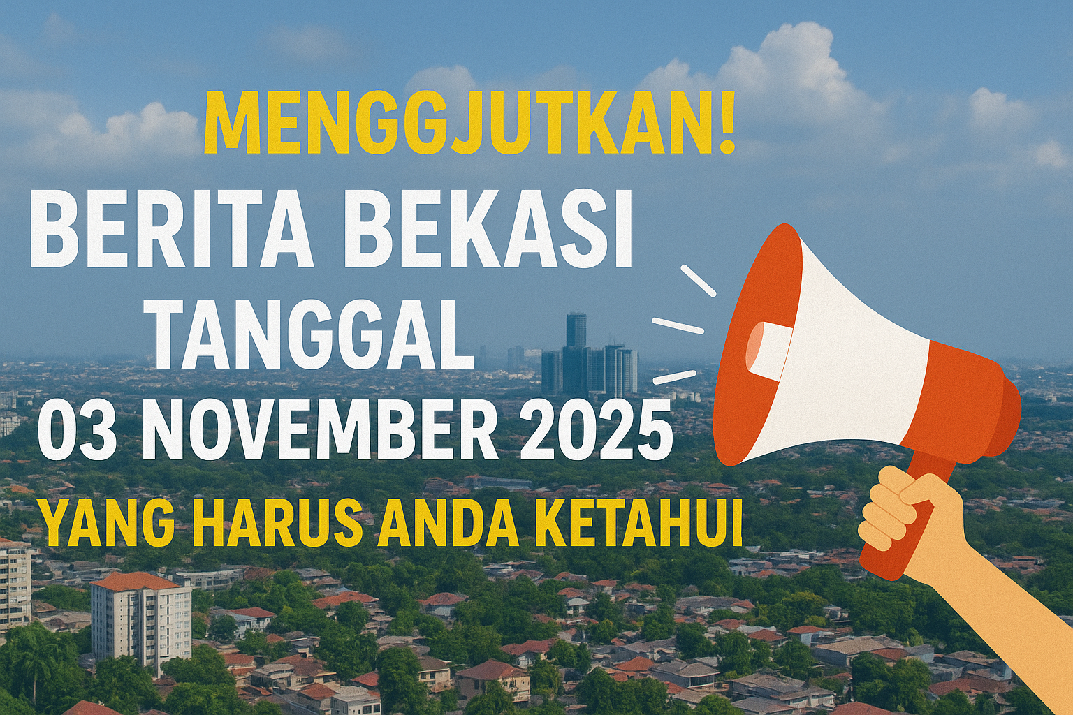 Mengejutkan! Berita Bekasi tanggal 03 November 2025 yang Wajib Anda Ketahui