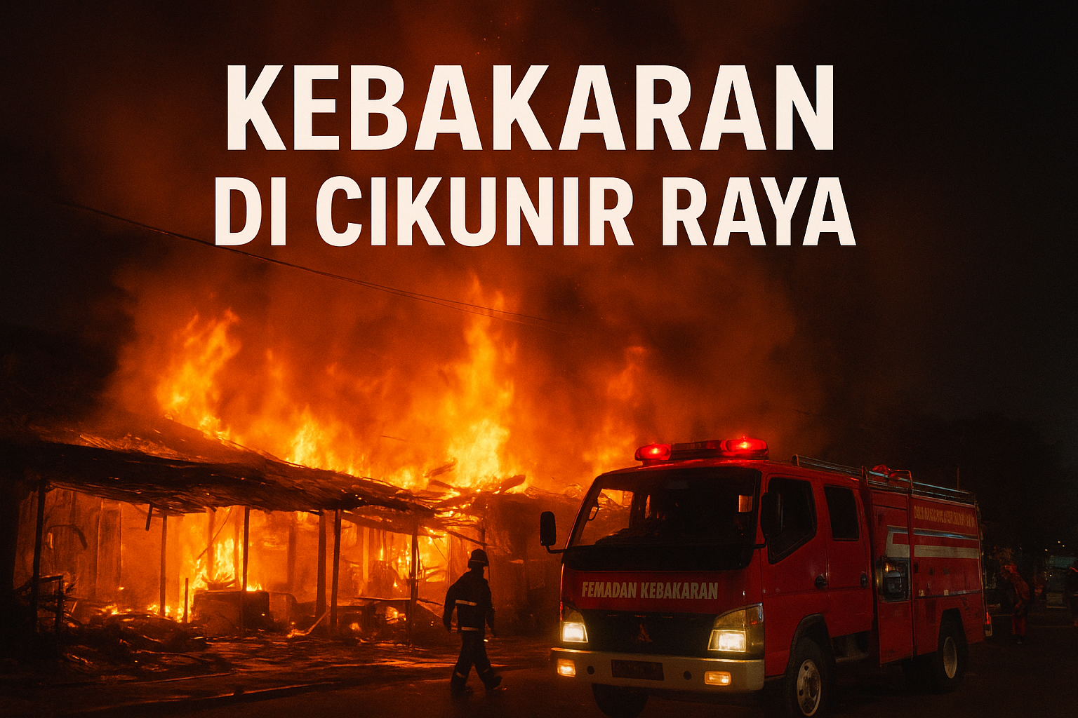 kebakaran di Cikunir Raya